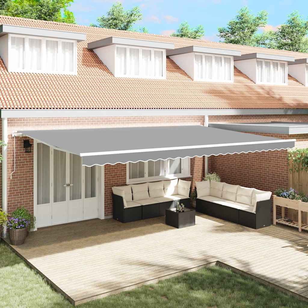 Senčnik Bela 6 × 3,5 m Kovina