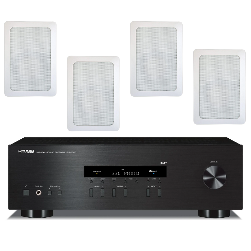 SET 4 Kompletno ozvočenje Yamaha R-S202D, 4 x RE650