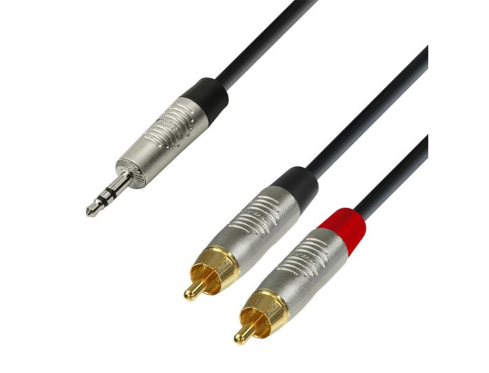 Audio kabel Jack stereo 3.5mm – 2 x RCA moški, 30m