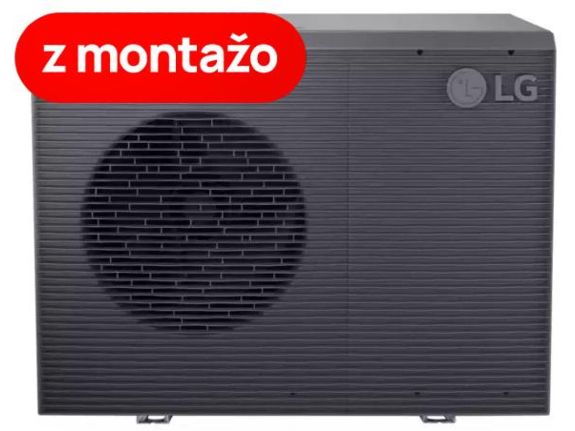 LG HM091MRS.UA40 Therma V. 9kW toplotna črpalka Monoblok Silence Supreme R32 S II z montažo z bojlerjem