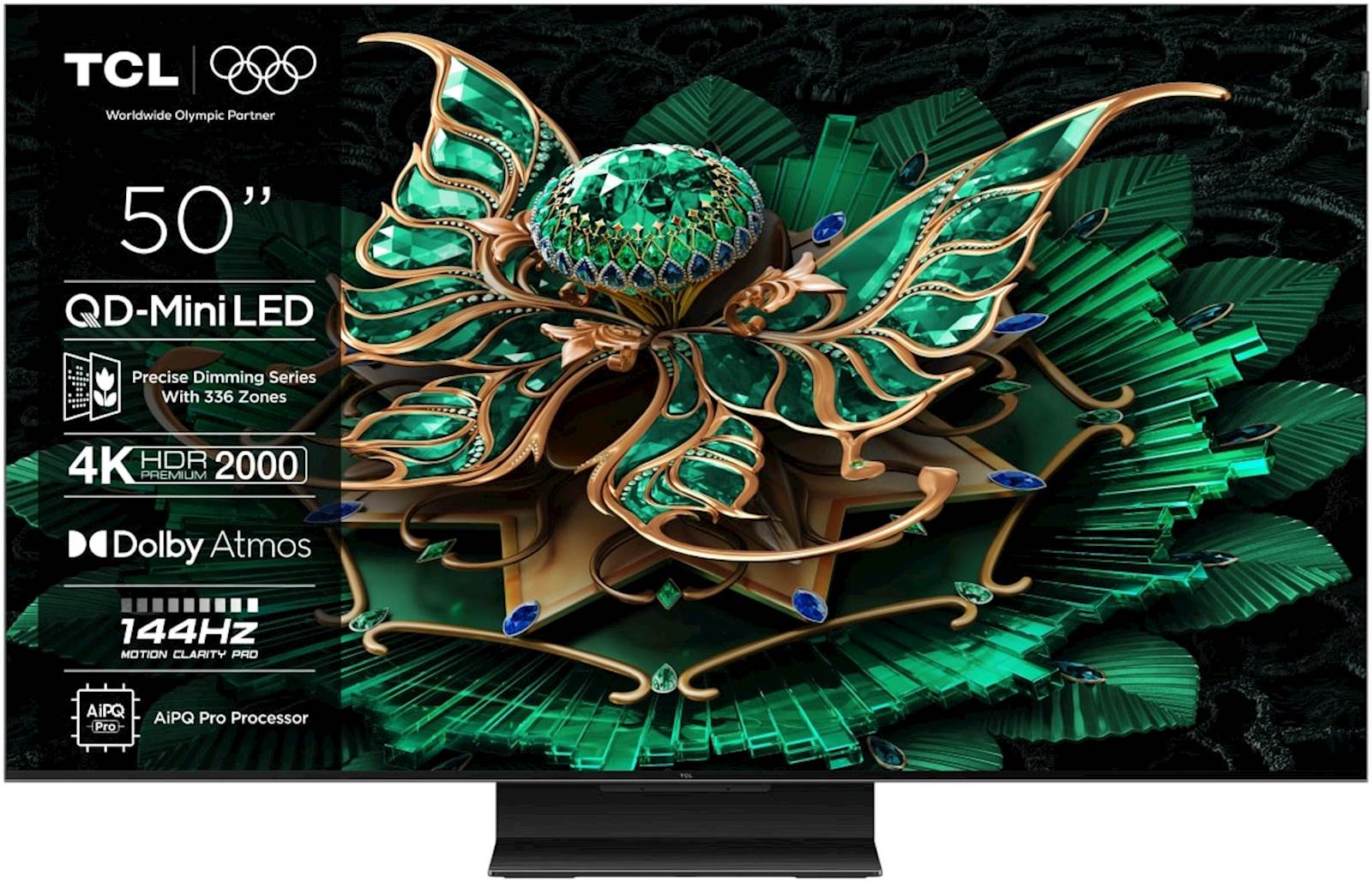 TCL 4K QD-Mini LED HDR PREMIUM 50C71K, Google TV, 144Hz, Dolby Atmos
