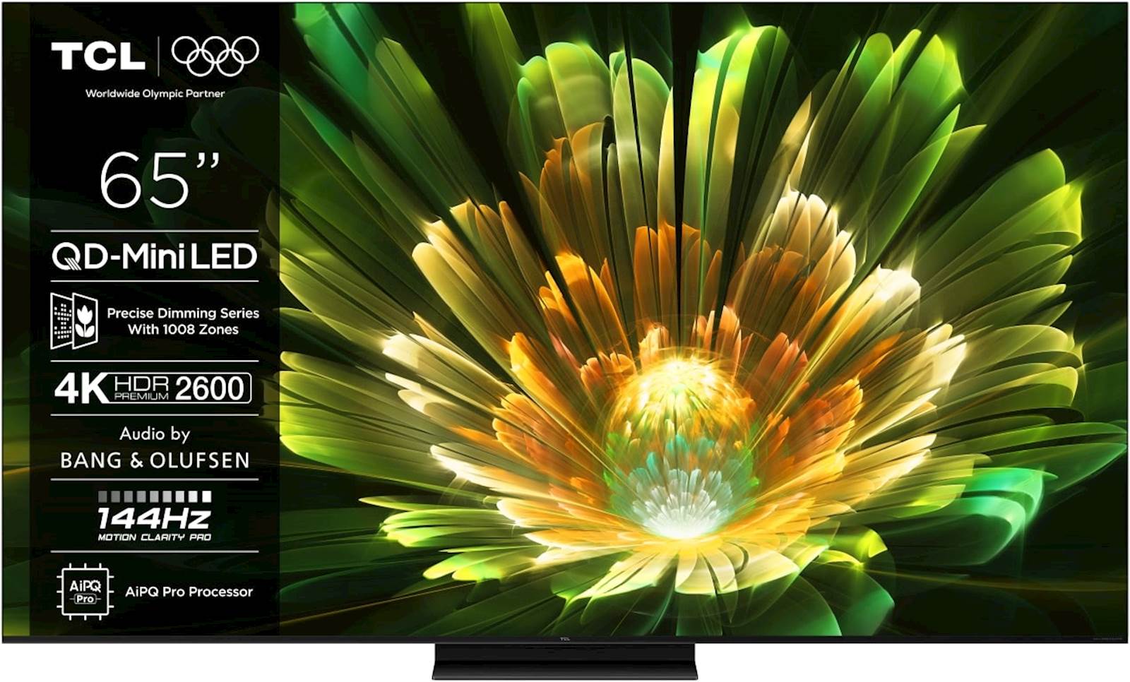 TCL 4K QD-Mini LED HDR PREMIUM 65C79K,  Google TV, 144Hz, Ozvočeno z Bang & Olufsen