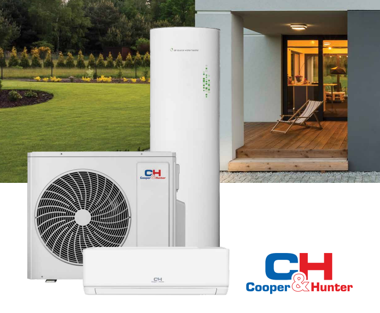 Cooper&Hunter NORDIC multisplit HYDRO klimatske naprave z ogrevanjem sanitarne vode CHML-U36RK4-HW (v kompletu z 185l bojlerjem)