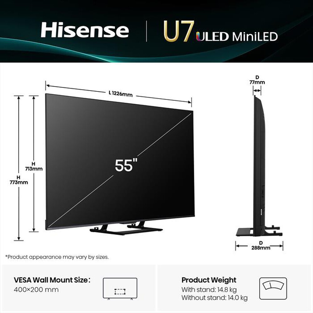 HISENSE 55U79Q Mini-LED 4K Smart TV 144Hz Game Mode - slika 5