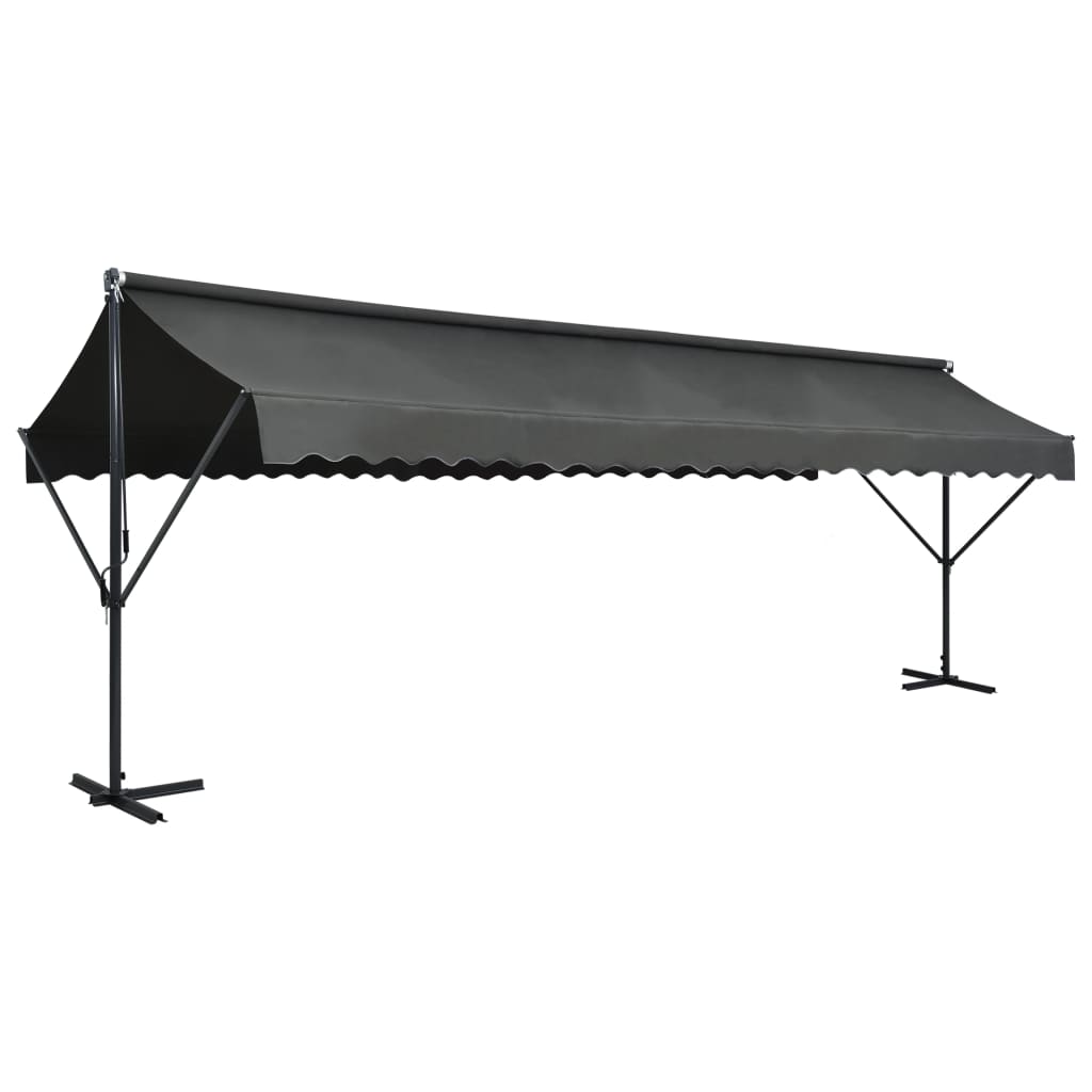 Prostostoječa tenda 600×300 cm antracitna