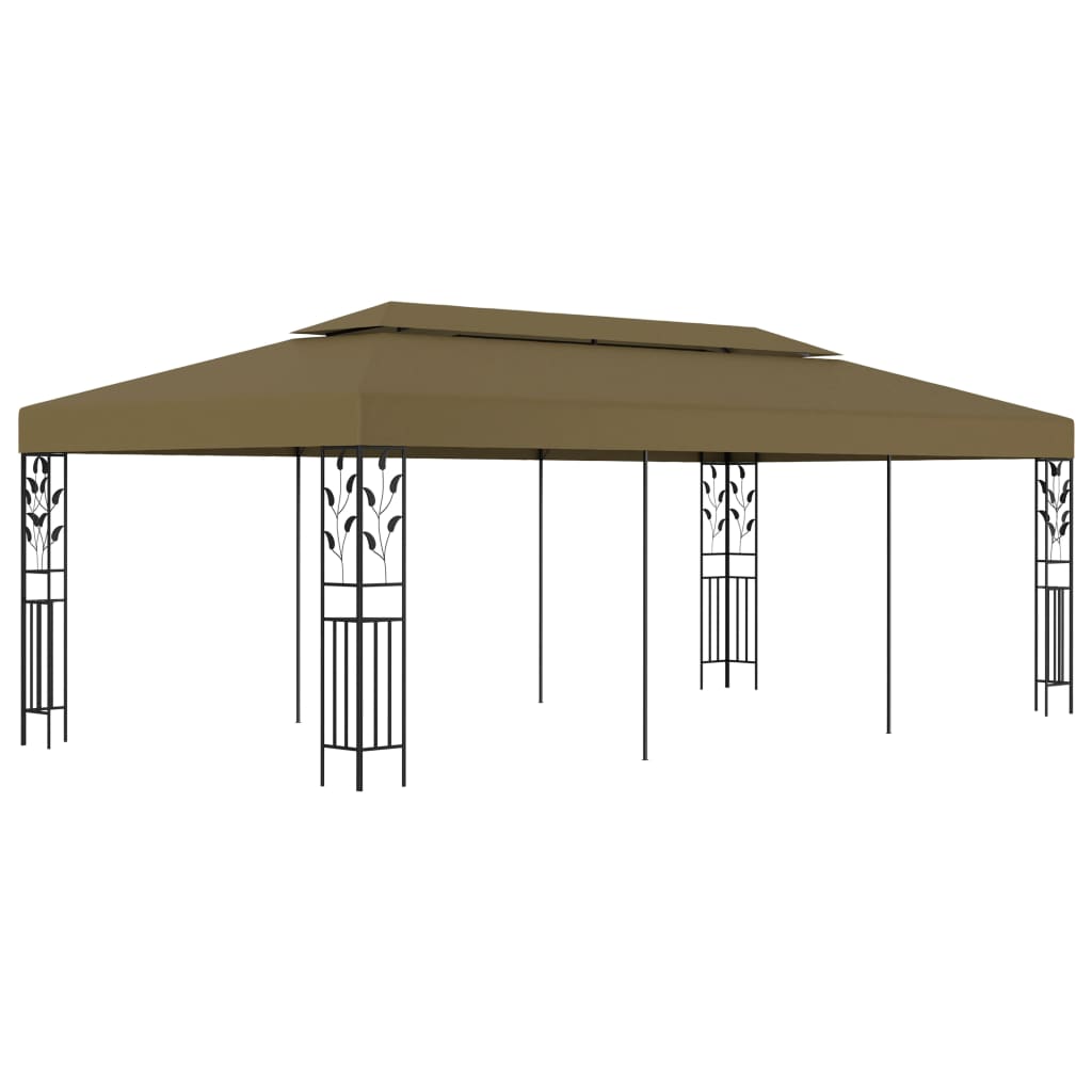 Paviljon 6×3 m taupe 180 g/m²