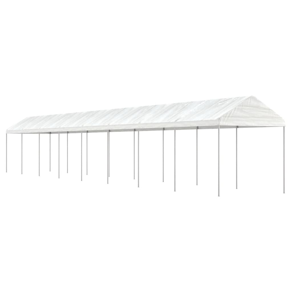 Paviljon s streho bel 17,84×2,28×2,69 m polietilen