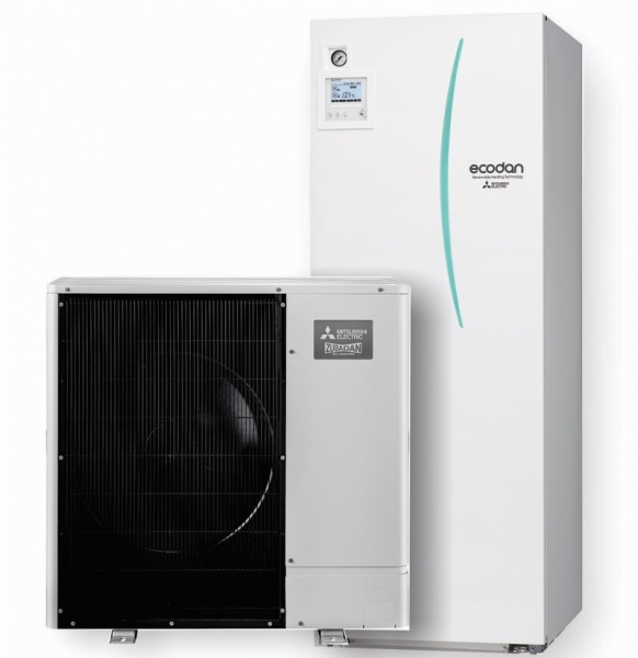 MITSUBISHI ecodan PUD-SWM100YAAR1+ERST20D-YM9DR1 10 kW split toplotna črpalka z 200l integriranim bojlerjem