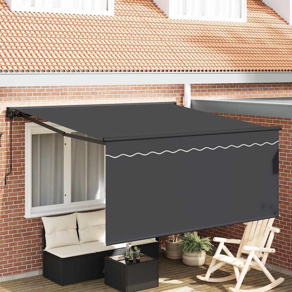 Retraktilna tenda Siva in antracit 300 x 250 cm