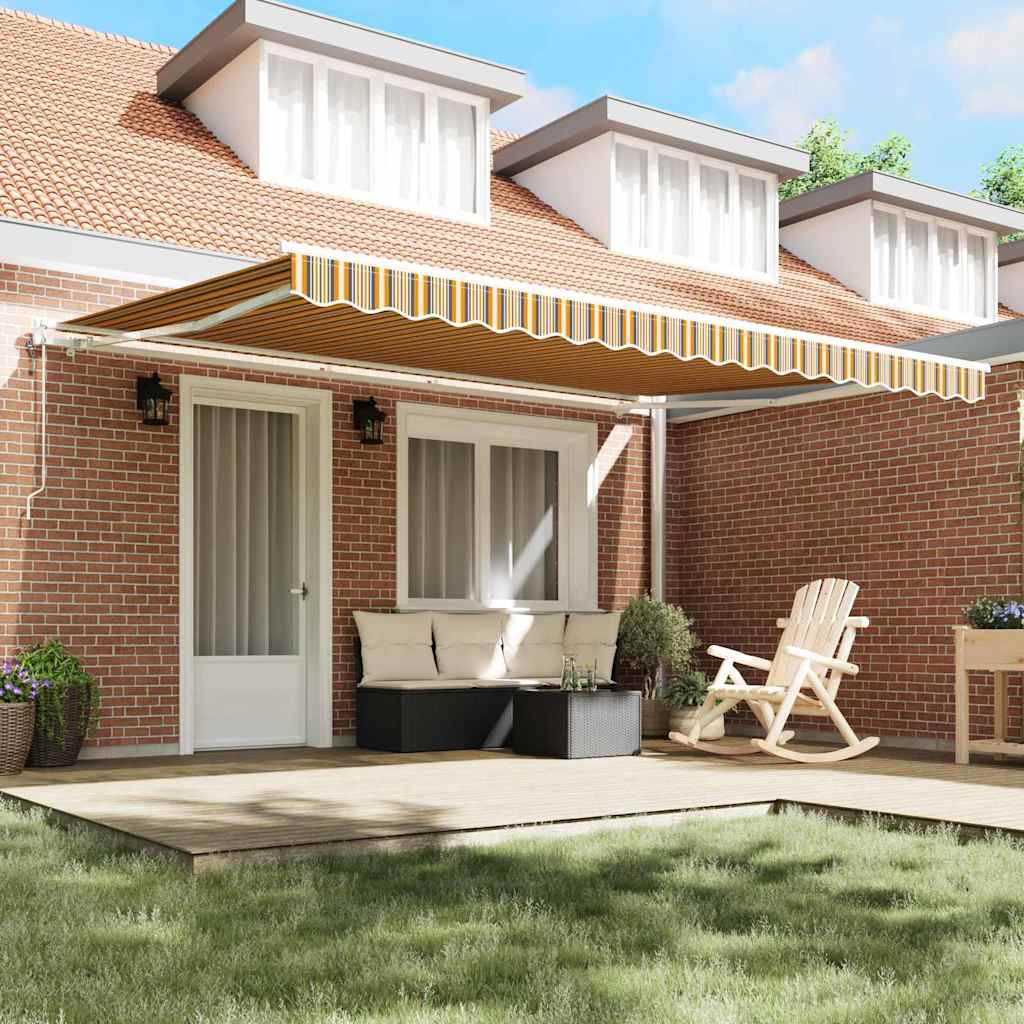 Retraktilna tenda 450 × 300 cm večbarvno - slika 3