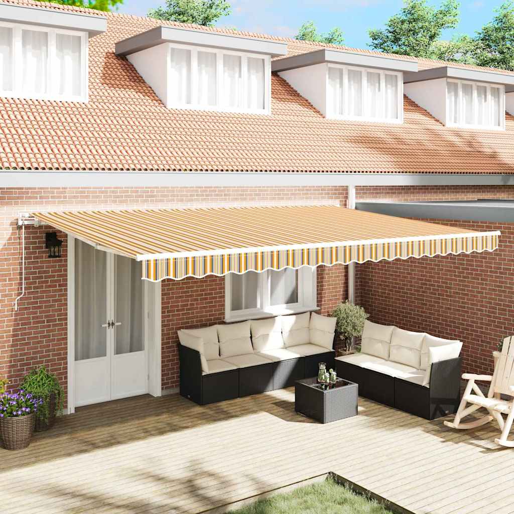 Retraktilna tenda 500 × 300 cm večbarvno