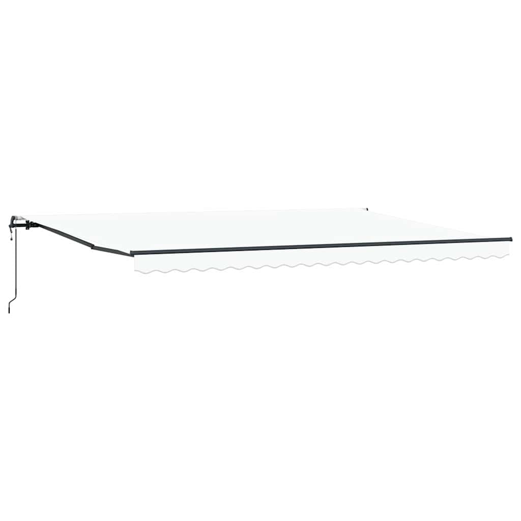 Retraktilna tenda Bela 500 ×300 cm blago - slika 2